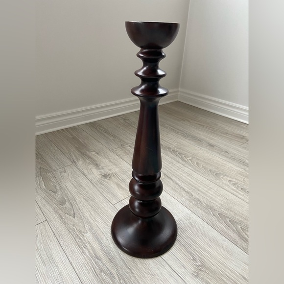 *HOST PICK* 2 POTTERY BARN Candle Holders  🕯️🕯️Fruitwood - Picture 5 of 14